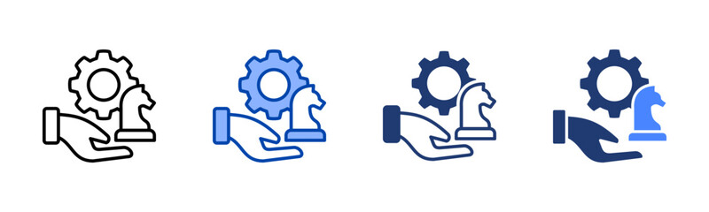 Strategic Management icon sheet multiple style collection
