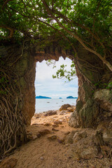 Hole in the rock at the beach, Koh Samui, Thailand