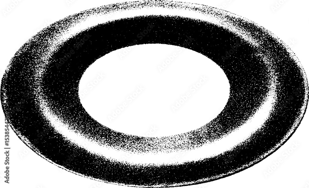 Poster high contrast abstract black and white circular frame design for artistic projects