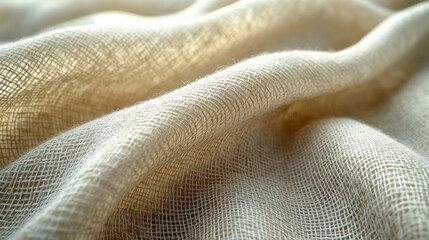 The softly illuminated textured fabric with a rare interweaving of fibers creates a feeling of coziness and natural simplicity.