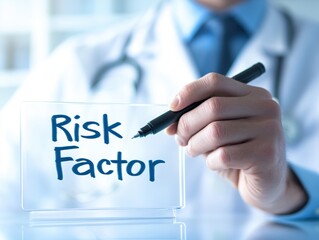 Doctor discusses risk factor in health assessment to improve patient outcomes