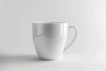Premium Quality Image of Mug, White Coffee Cup Mockup on White Background