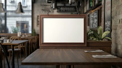empty room with wooden table and chairs