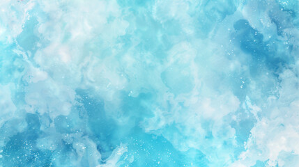 Obraz premium Serene light blue background with soft, swirling clouds and misty effect creates calming atmosphere