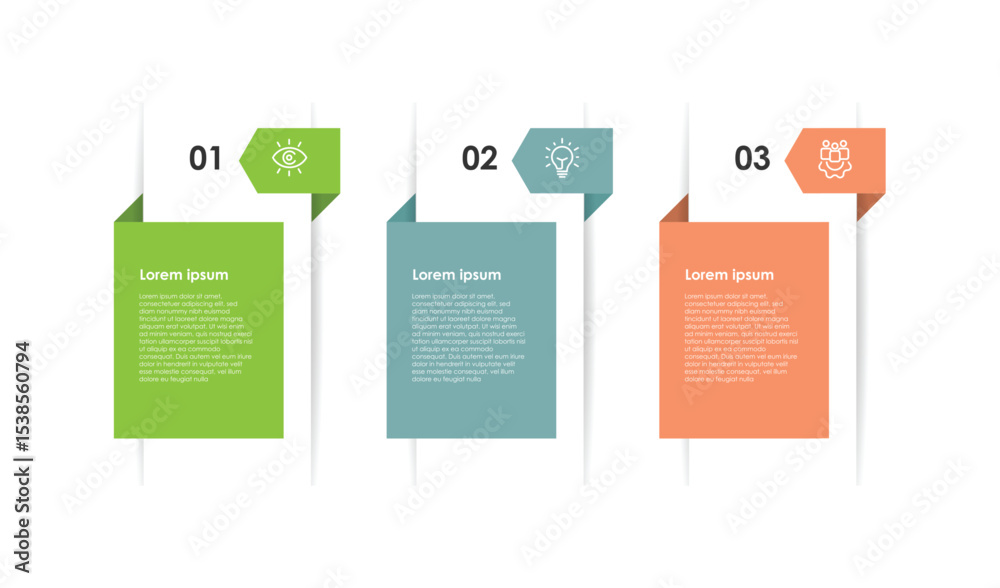Poster modern infographic template. timeline business with 4 step paper style can be used for workflow, bus