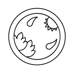 Obraz premium globe with leaf