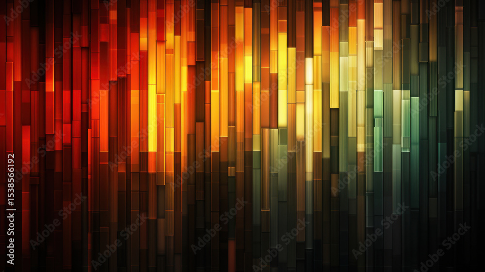 Poster vibrant abstract background featuring smooth gradient fading from warm to cool tones, creating dynam