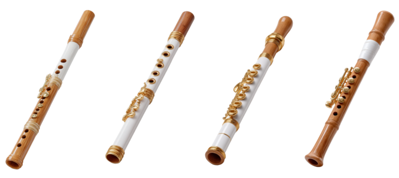 Various Types of Wooden Flutes for Musical Performance and Artistry
