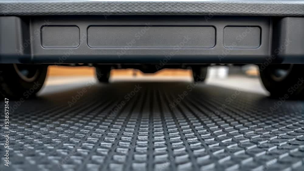 Poster Tow truck undercarriage showing loading platform and step bumper