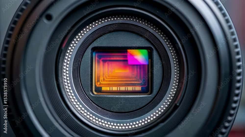 Poster Camera sensor showing increasing light exposure