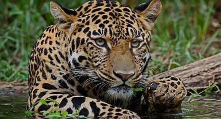 Obraz premium close up of a leopard