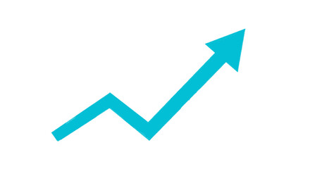 business graph with arrow