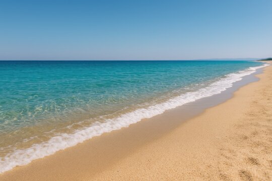 Fototapeta Spectacular ocean vistas in a popular Greek destination