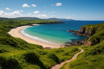 Coastal scenery in a rural area of Donegal