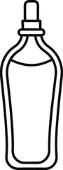 Outline Icon of Haircare Bottle Design.