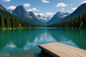 Stunning alpine landscape views