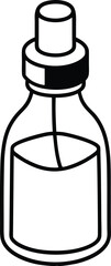 small serum vial bottle outline.