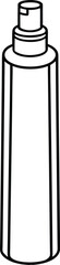 tall toner spray bottle vector.