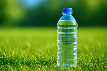 A single container of drinking water