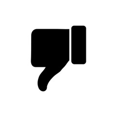 Dislike icon vector. dislike sign and symbol. Hand with thumb down