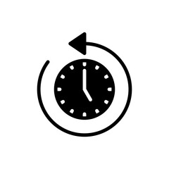 History icon symbol for apps and websites. recent event history sign and symbol