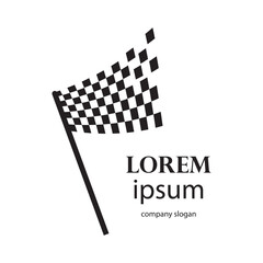 image of a racing flag flying