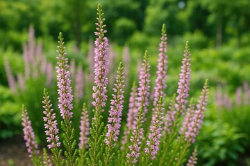 Vibrant Heather Branches in the Botanical Sanctuary