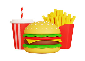 Cute Hamburger Set 01