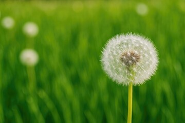 Dandelion and Taraxacum Seed Head Background