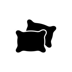 Pillow icon symbol for apps and websites. Pillow sign and symbol. Comfortable fluffy pillow
