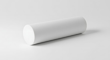 Exercise Foam Roller on White Surface PNG