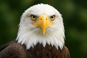 Fototapeta premium Majestic bird with a striking gaze and a prominent beak