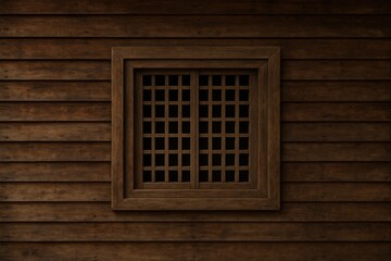 Historic rural window in an traditional dwelling