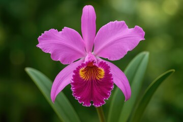 Fototapeta premium Giant Cattleya: A Wild Orchid Species