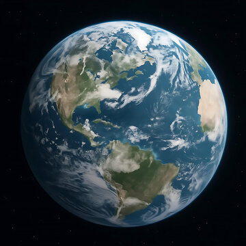 Earth view from the space