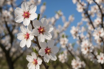 Obraz premium Almond Tree Blooms in the Alicante Region of the Costa Blanca