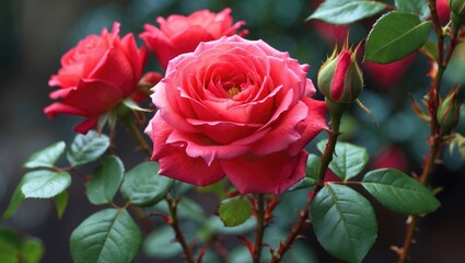 Stunning Crimson Blossom of a Rose