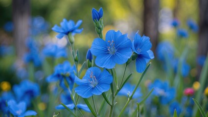 Blue Blossom in the Region of Catalonia