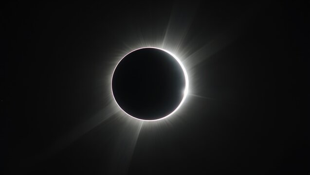 Diamond ring, prominence and internal corona (second contact). Observed during the total solar eclipse on March 9, 2016, from Tidore Island, Maluku Utara, Indonesia.