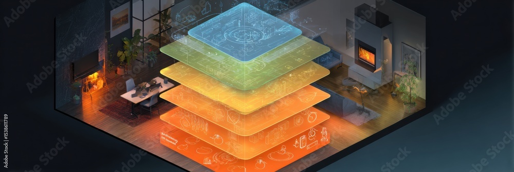 Poster three layers of digital defense emphasize the importance of software, habits, and awareness in a sec