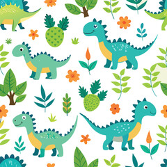 Dinosaur kids pattern