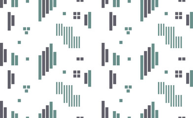 Obraz premium Seamless geometric pattern design vector illustration textile background abstract art decor wallpaper design editable stock vector illustration