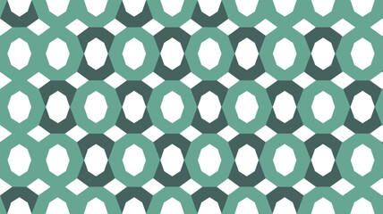 Fototapeta premium Geometric pattern background design with circles and polygons in teal and light blue colors 100 editable stock vector illustration