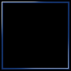 3D素材_金属のフレーム_青