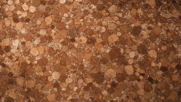 Full background featuring textured cork surface. - Powered by Adobe