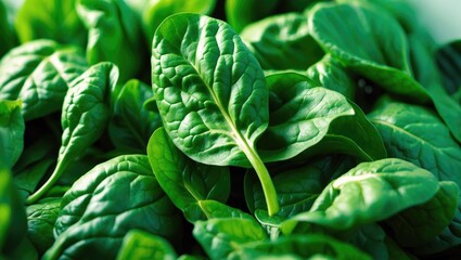Fototapeta premium Freshly harvested Water Spinach in a transparent bag intended for cooking.