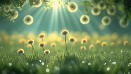 Obraz premium Vibrant Spring backdrop