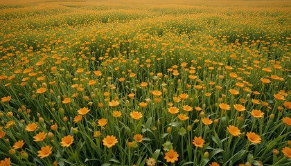 field of yellow flowers 4k pc wallpaper