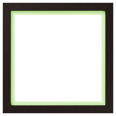 3D素材_木製の額縁_四角