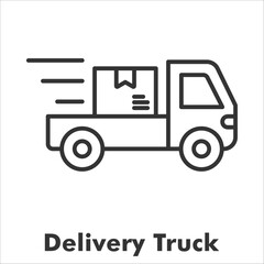 Delivery Truck Outline Icon